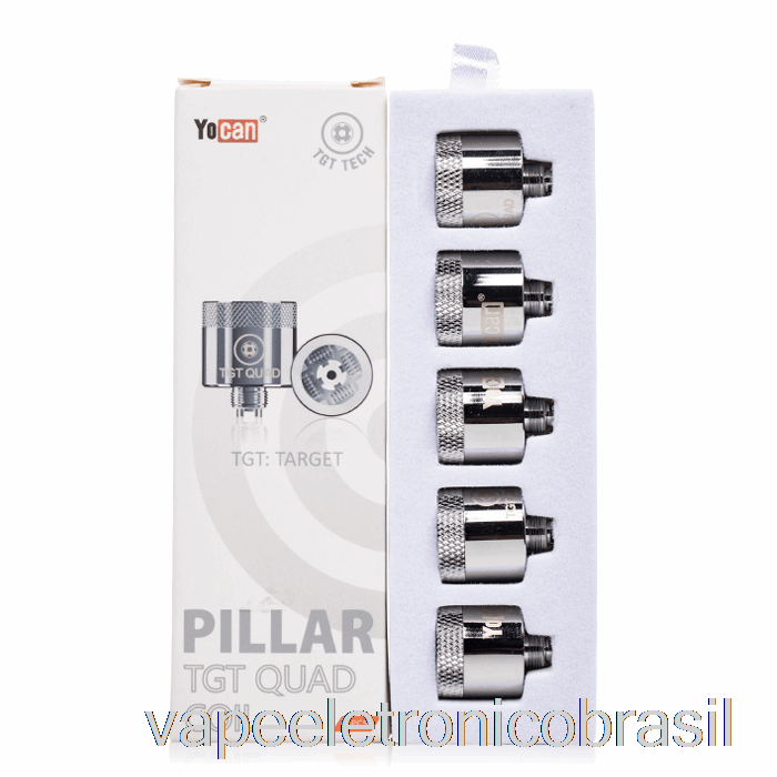 Bobinas De Substituição Vape Recarregável Yocan Pilar Tgt Bobinas Quad Pilar Tgt